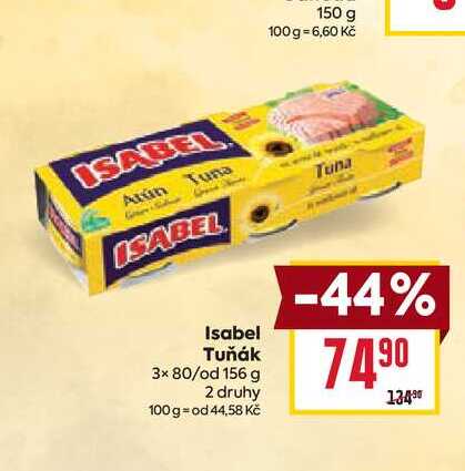 Isabel Tuňák 3x 80/od 156 g 