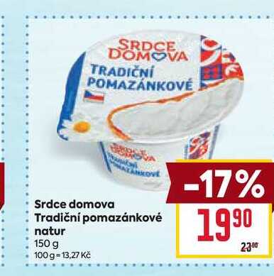 Srdce domova Tradiční pomazánkové natur 150 g