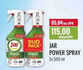 JAR POWER SPRAY 2x 500 ml 