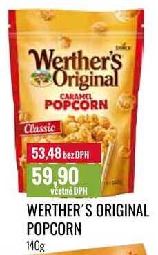 WERTHER'S ORIGINAL POPCORN 140g 