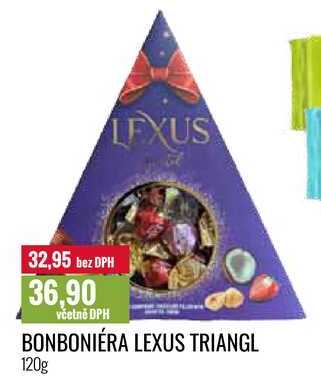 BONBONIÉRA LEXUS TRIANGL 120g
