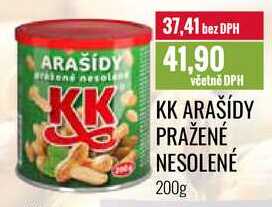 KK ARAŠÍDY PRAŽENÉ NESOLENÉ 200g 