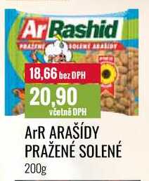 ArR ARAŠÍDY PRAŽENÉ SOLENÉ 200g 