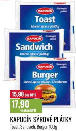KAPUCÍN SÝROVÉ PLÁTKY 100g 