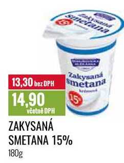 ZAKYSANÁ SMETANA 15% 180g 