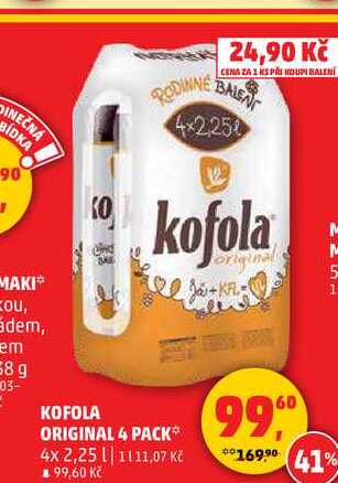 KOFOLA ORIGINAL 4 PACK, 4x 2,25 l