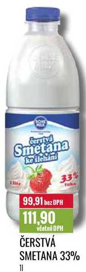 ČERSTVÁ SMETANA 33% 1l