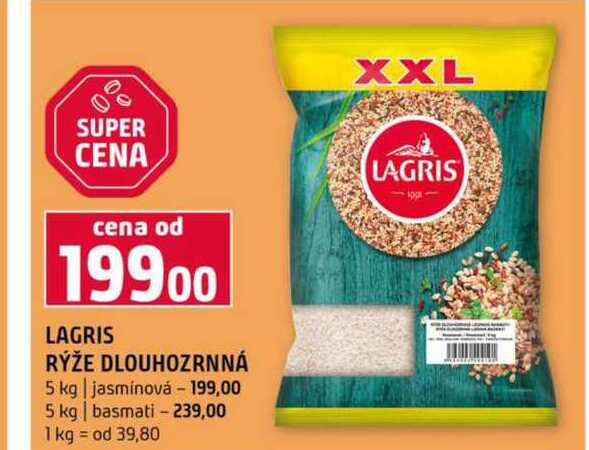 LAGRIS RÝŽE DLOUHOZRNNÁ 5 kg