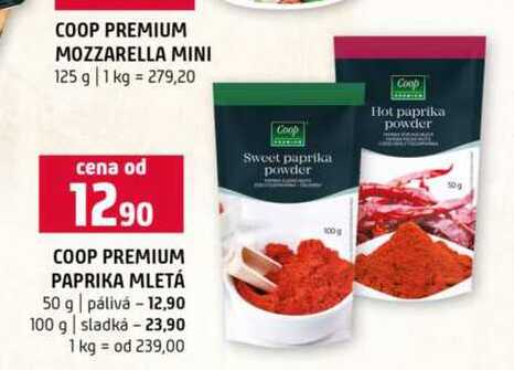 COOP PREMIUM PAPRIKA MLETÁ 50 g