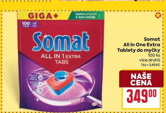 Somat All in One Extra Tablety do myčky 100 ks 