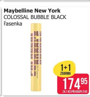 Maybelline New York COLOSSAL BUBBLE BLACK řasenka 