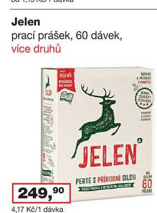 Jelen prací prášek, 60 dávek, více druhů