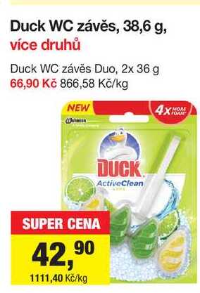 Duck WC závěs Duo, 2x 36 g 