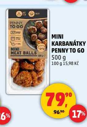MINI KARBANÁTKY PENNY TO GO, 500 g