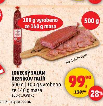 LOVECKÝ SALÁM ŘEZNÍKŮV TALÍŘ, 500 g