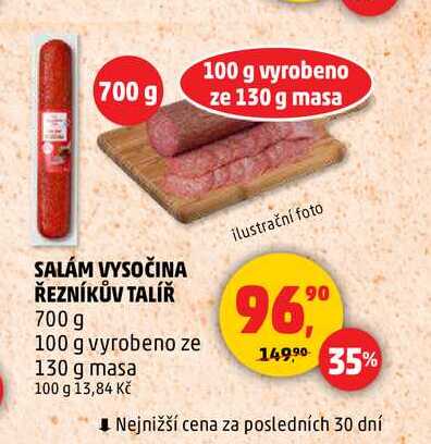 SALÁM VYSOČINA ŘEZNÍKŮV TALÍŘ, 700 g