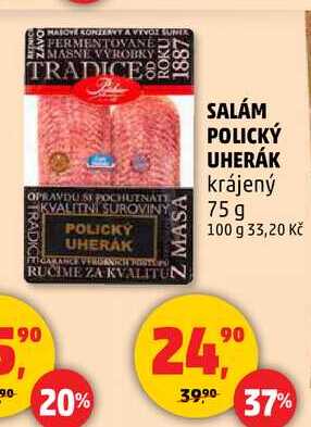 SALÁM POLICKÝ UHERÁK, 75 g