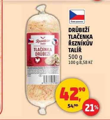 DRŮBEŽÍ TLAČENKA ŘEZNÍKŮV TALÍŘ, 500 g