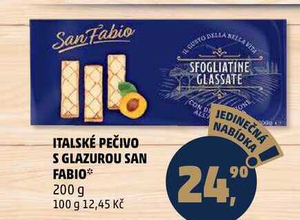 ITALSKÉ PEČIVO S GLAZUROU SAN FABIO, 200 g 