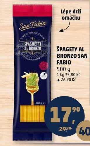 ŠPAGETY AL BRONZO SAN FABIO, 500 g