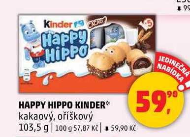 HAPPY HIPPO KINDER, 103,5 g