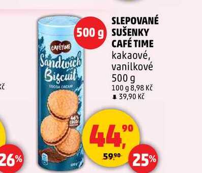 SLEPOVANÉ SUŠENKY CAFÉ TIME, 500 g 