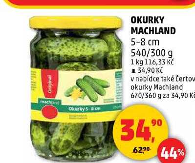 OKURKY MACHLAND 5-8 cm, 540/300 g