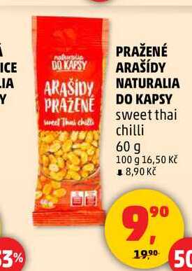 PRAŽENÉ ARAŠÍDY NATURALIA DO KAPSY sweet thai chilli, 60 g 