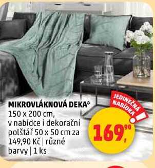 MIKROVLÁKNOVÁ DEKA, 1 ks