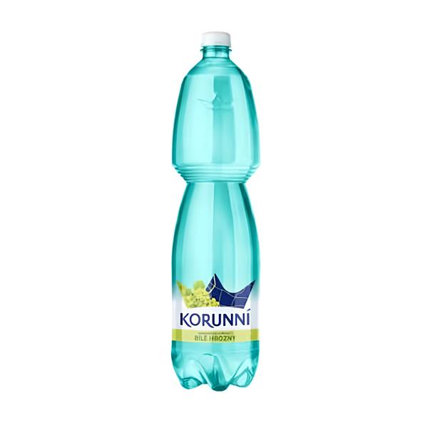 Korunní Bílé hrozny jemně perlivá