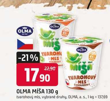 OLMA MÍŠA 130 g