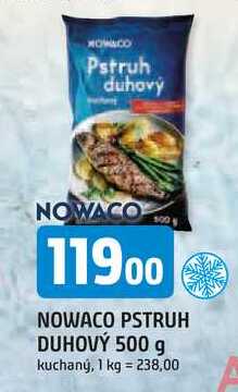 NOWACO PSTRUH DUHOVY 500 g kuchaný