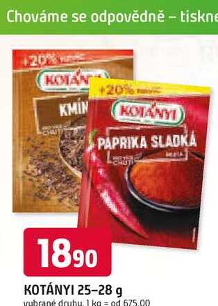 KOTÁNYI koření 25-28 g 
