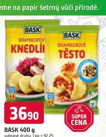 BASK bramborové těto 400 g vybrané druhy