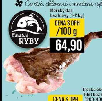 Mořský d'as bez hlavy 100 g 