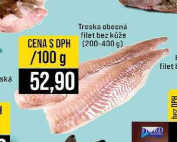 Treska obecná filet bez kůže 100 g 