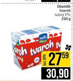 Ekomilk tvaroh tučný 11% 250 g