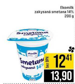 Ekomilk zakysaná smetana 14% 200 g 