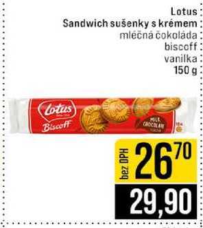 Lotus Sandwich sušenky s krémem 150 g 