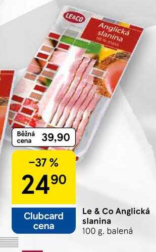 Le & Co Anglická slanina, 100 g 