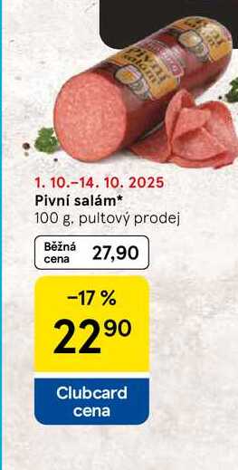 Pivní salám, 100 g 