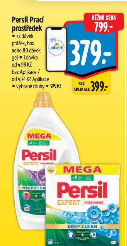 Persil Prací prostředek • 72 dávek prášek, box nebo 80 dávek gel  