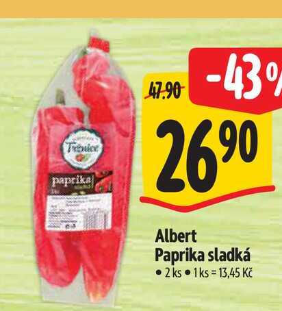  Albert Paprika sladká  2 ks