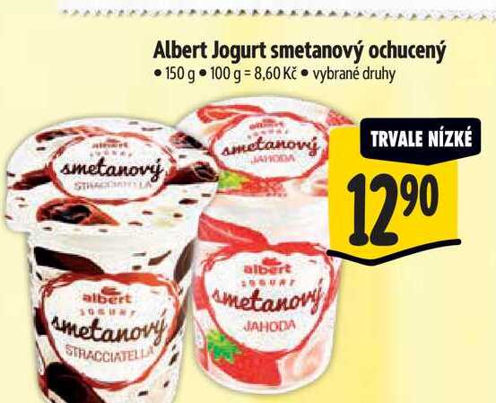   Albert Jogurt smetanový ochucený 150 g   