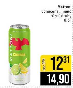 Mattoni ochucená, imuno plech 0,5 l