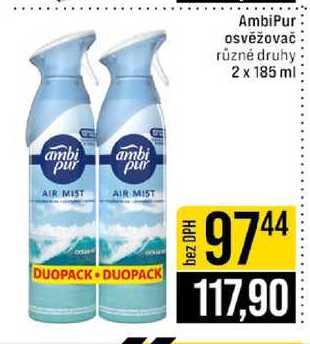Ambi Pur osvěžovač 2 x 185 ml 