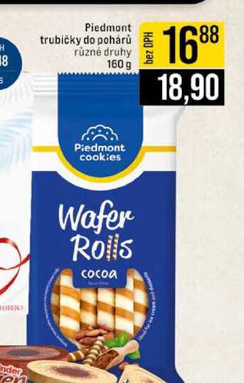 Piedmont trubičky do pohárů 160 g 