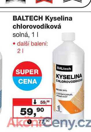 BALTECH Kyselina chlorovodíková solná, 1l