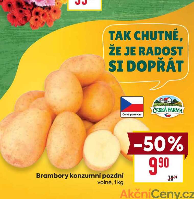 Brambory konzumní pozdní volné, 1 kg 