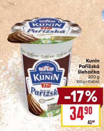 Kunín Pařížská šlehačka 200 g 